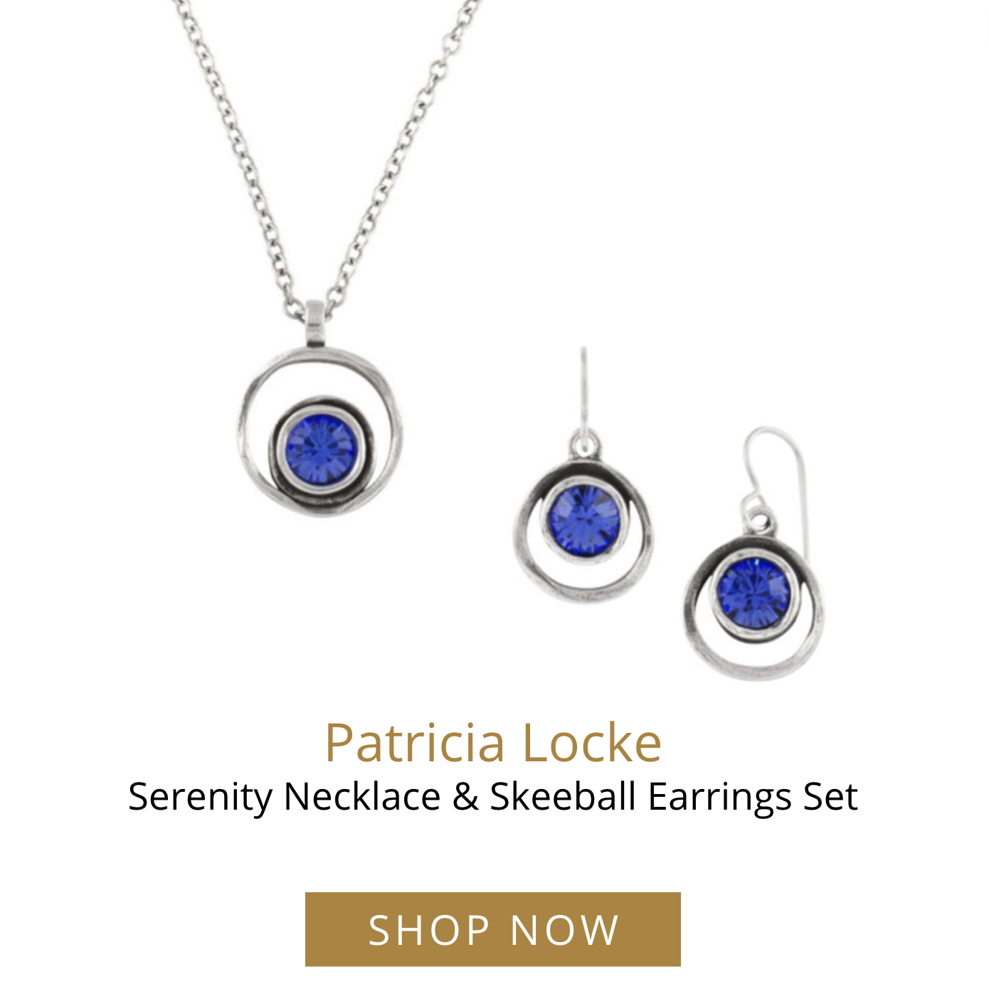 Patricia Locke Serenity Necklace and Skeeball Earrings